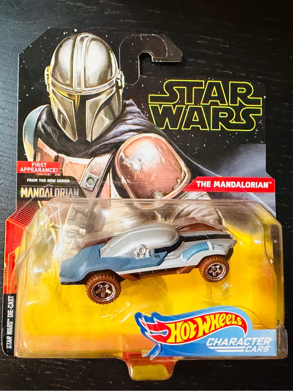 Hot Wheels Character Cars - Star Wars The Mandalorian  First Appearance Rare